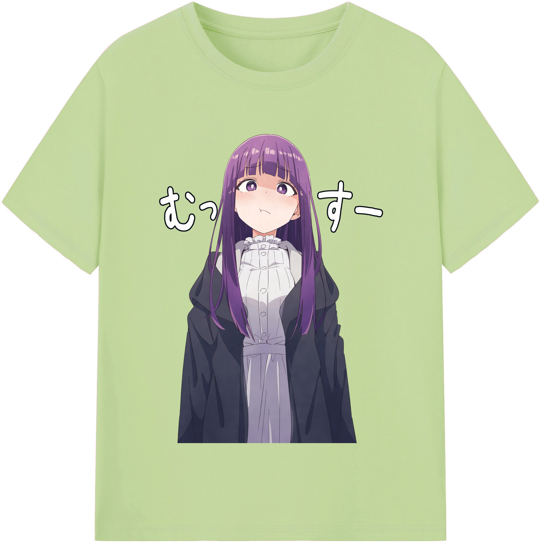 （画像用） 葬送のフリーレン Frieren 綿100％半袖Tシャツ（フロントプリント）
